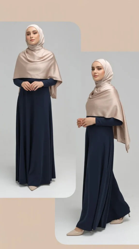 Chic Turtleneck With Maxi Dress
