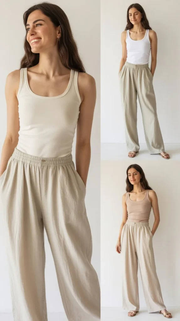 Tank Top with Linen Pants