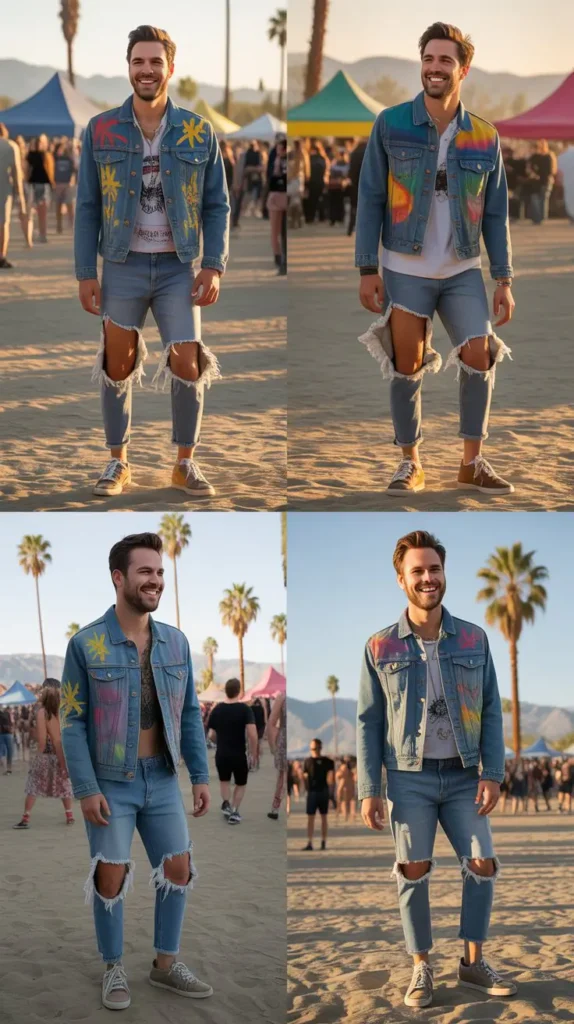  Festival Denim: Customized and Distressed Styles