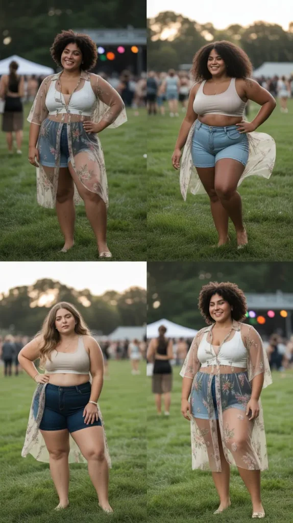 Sheer Overlay Dress with Shorts Underneath