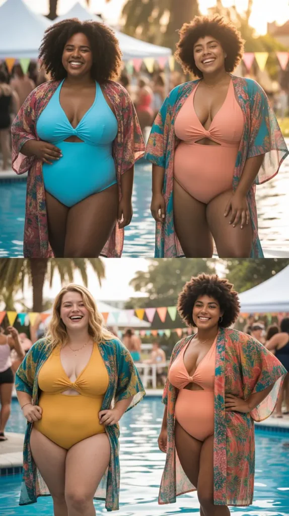  Kimono Cover-Up Over a Swimsuit