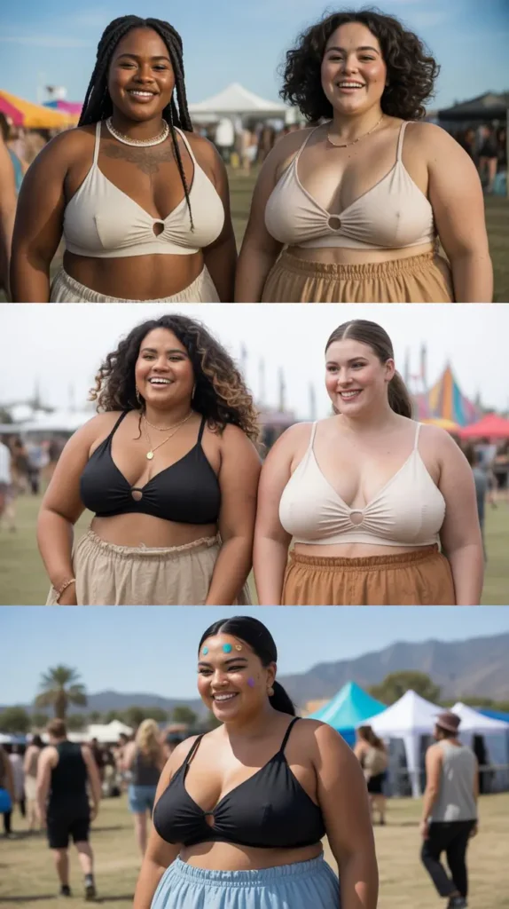 Bralette and High-Waisted Skirt Combo