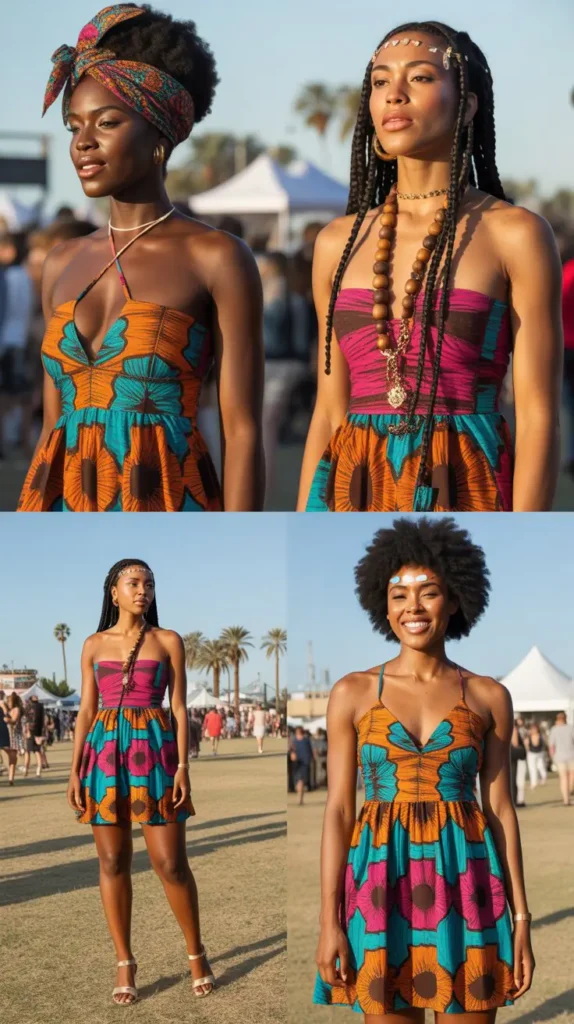 Afrocentric Print Festival Dress