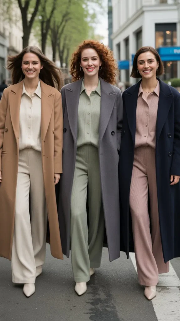 Knit Co-Ord Set With an Overcoat