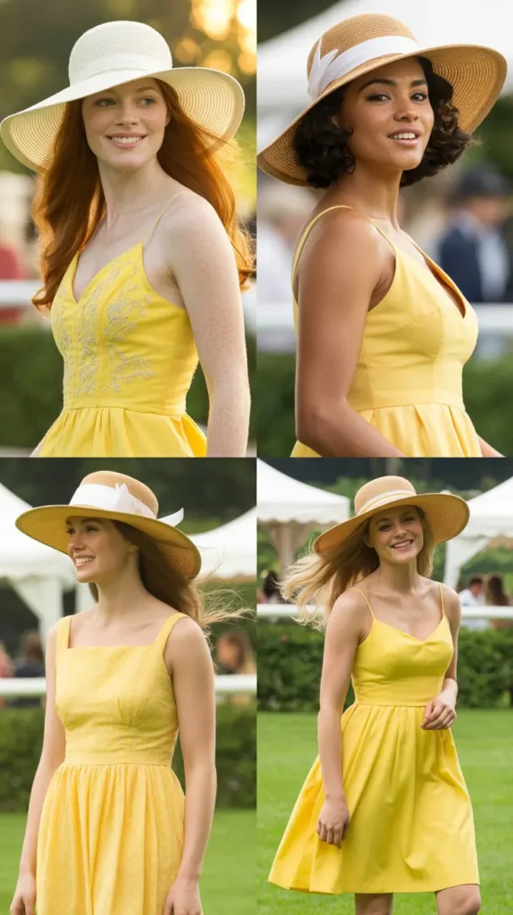 Yellow Sundress with a Statement Sunhat