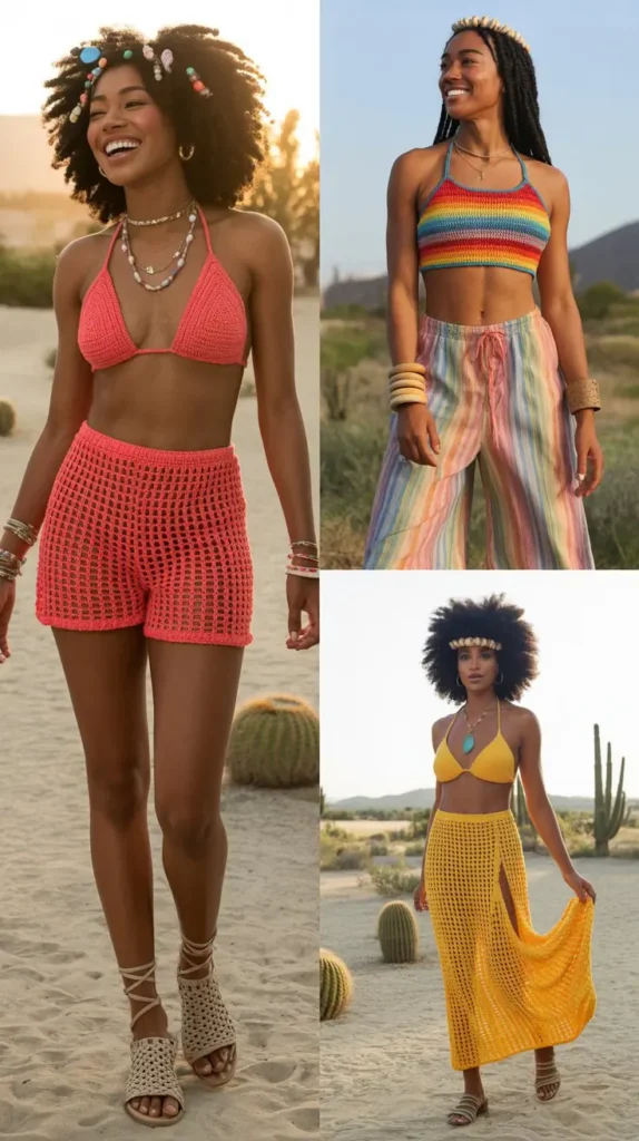  Colorful Crochet Festival Outfit