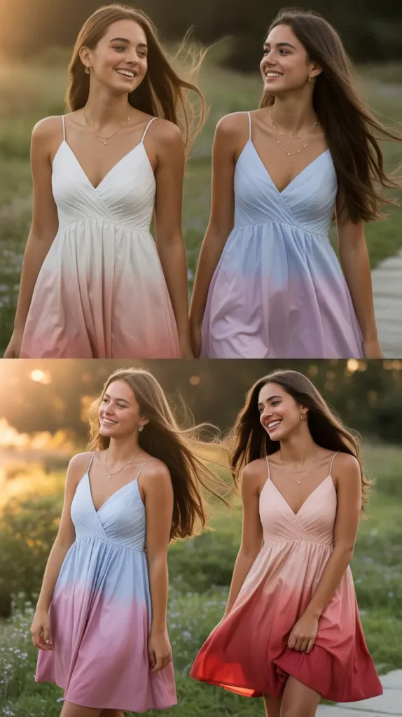 Ombre Dress for a Gradient and Visually Striking Graduation Look