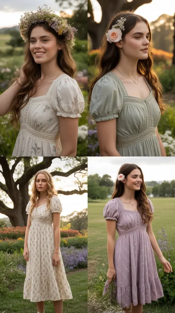 Cottagecore Inspired Dress for a Whimsical Graduation Look
