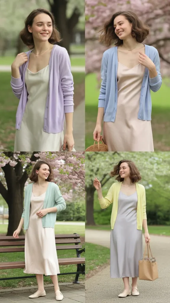 Cardigan with Slip Dress