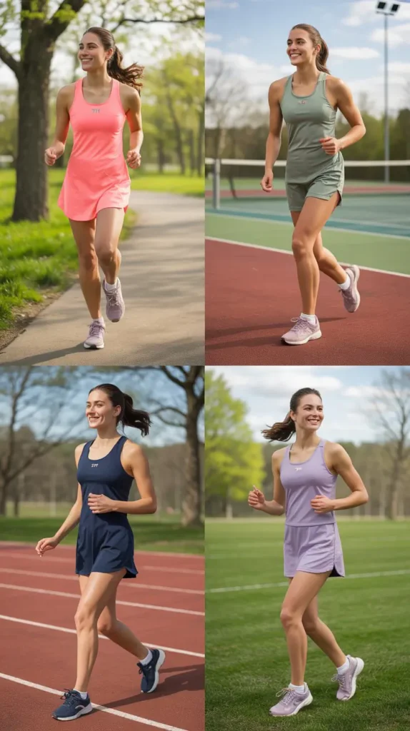 Athletic Dress with Sneakers
