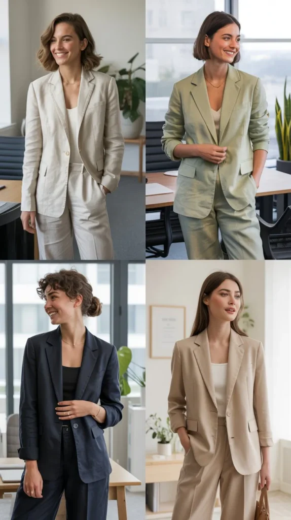 Linen Suit for Warm Spring Days