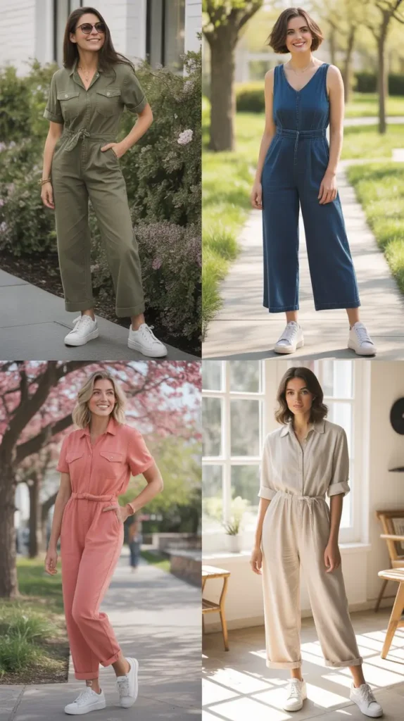  Jumpsuit with Sneakers