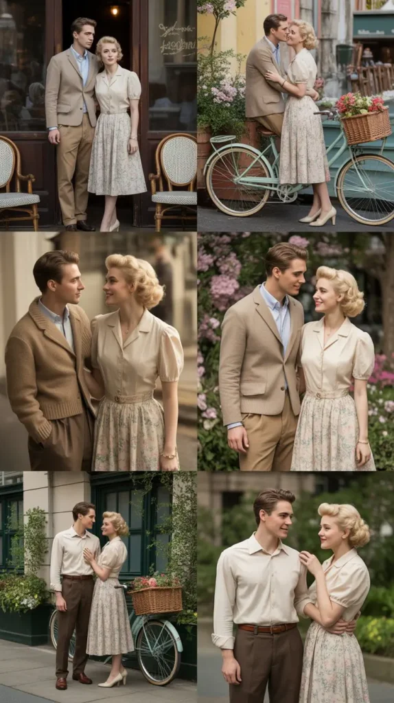 Vintage Inspired Spring Couple Fashion