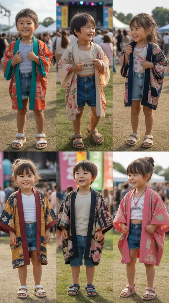 Festival Kimono Over Swimsuit or Shorts