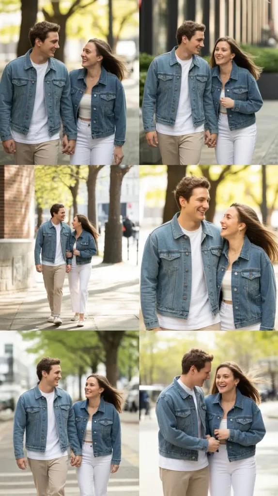 Casual Denim and White Combination