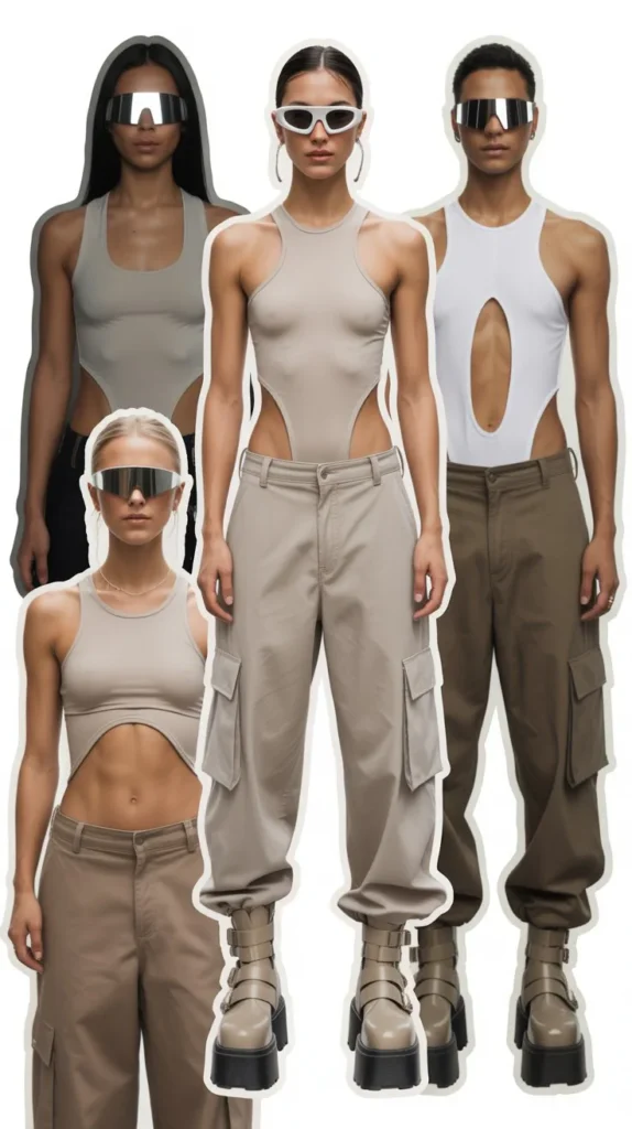 Cut-Out Bodysuit Outfit