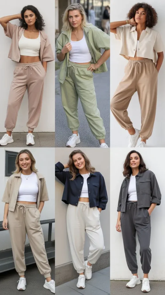 Cropped Jacket With Joggers