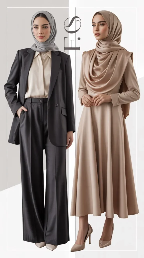 Layered Neutral Tones Outfit