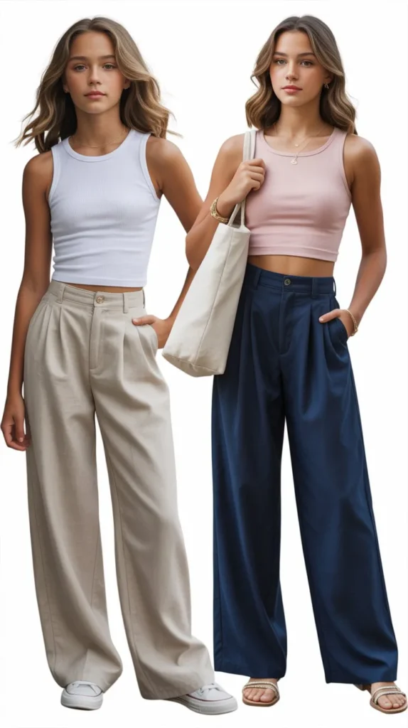 Tank Top With Wide-Leg Pants