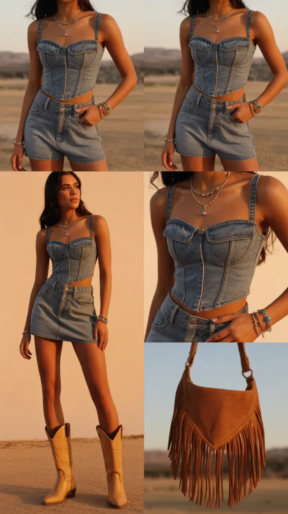 Denim-on-Denim Outfit