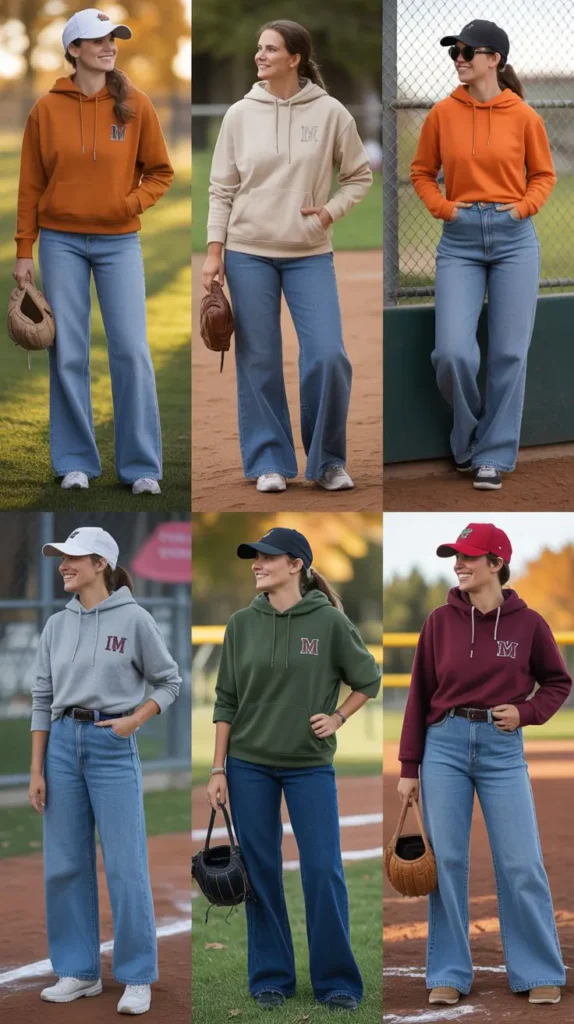 Cozy Hoodie With Wide-Leg Jeans
