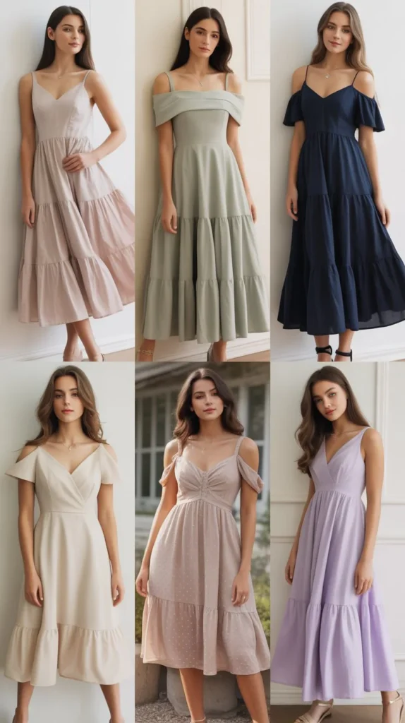 Tiered Graduation Dress