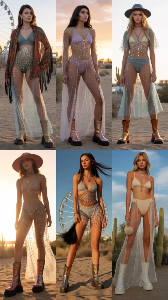 Sheer Mesh Dresses