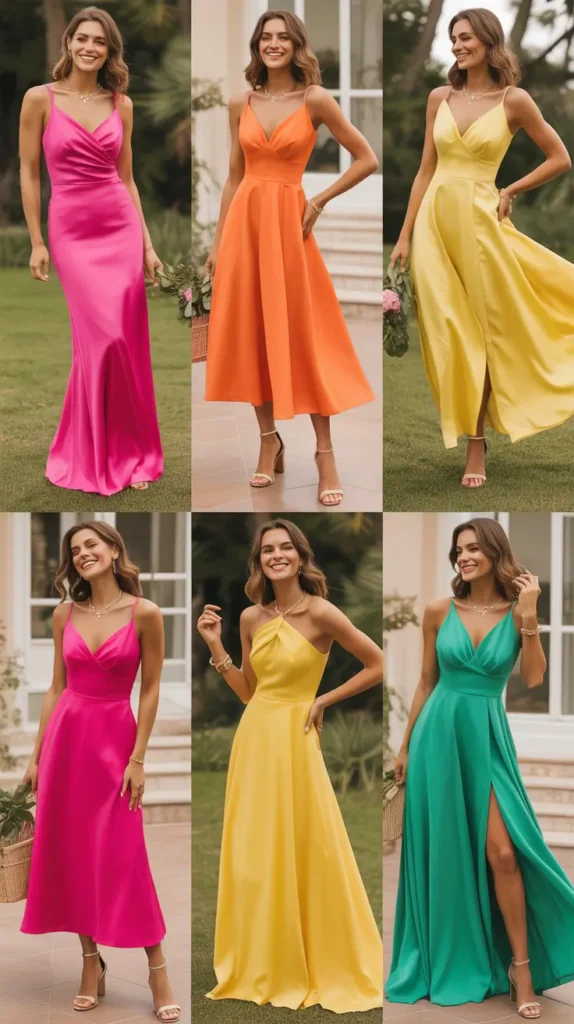 Bold Bright Color Dresses