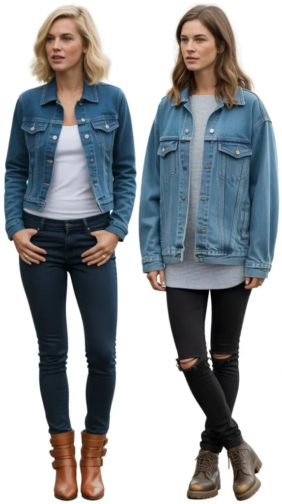  Denim Jacket Layered Look