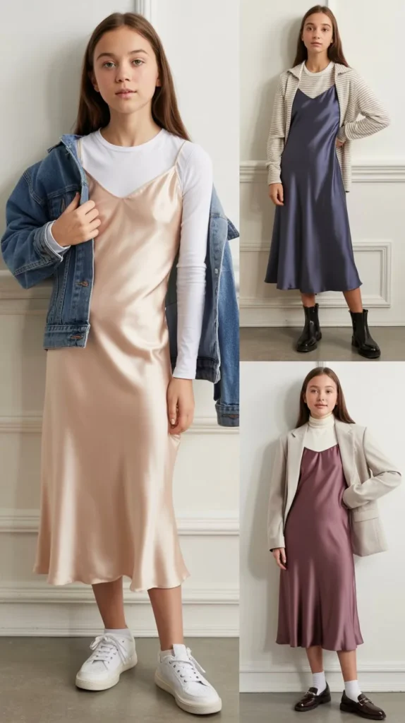 Layered Tee and Slip Dress
