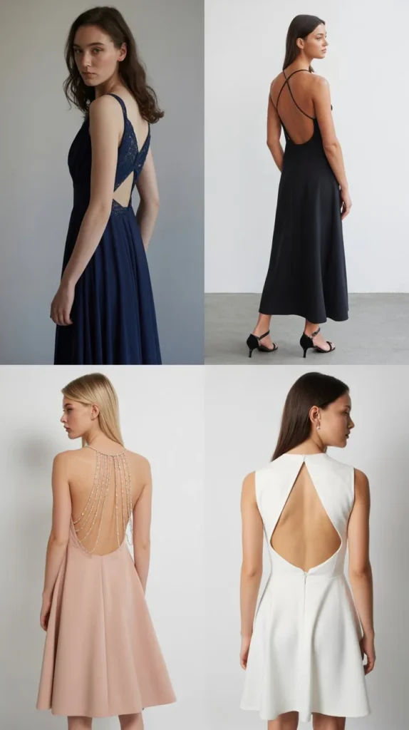 Backless Graduation Dress