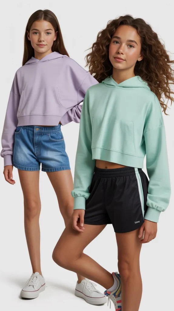  Lightweight Hoodie With Shorts
