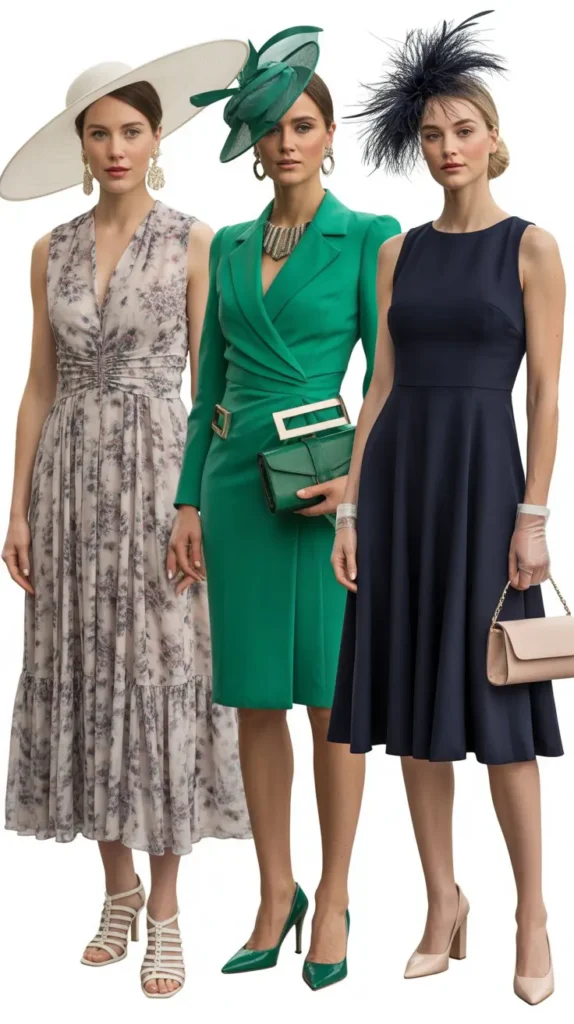 Statement Dress with Bold Accessories