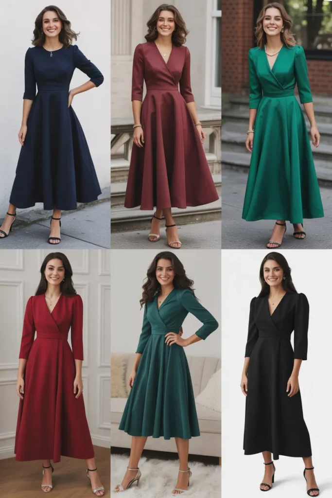 Chic Midi Graduation Dress