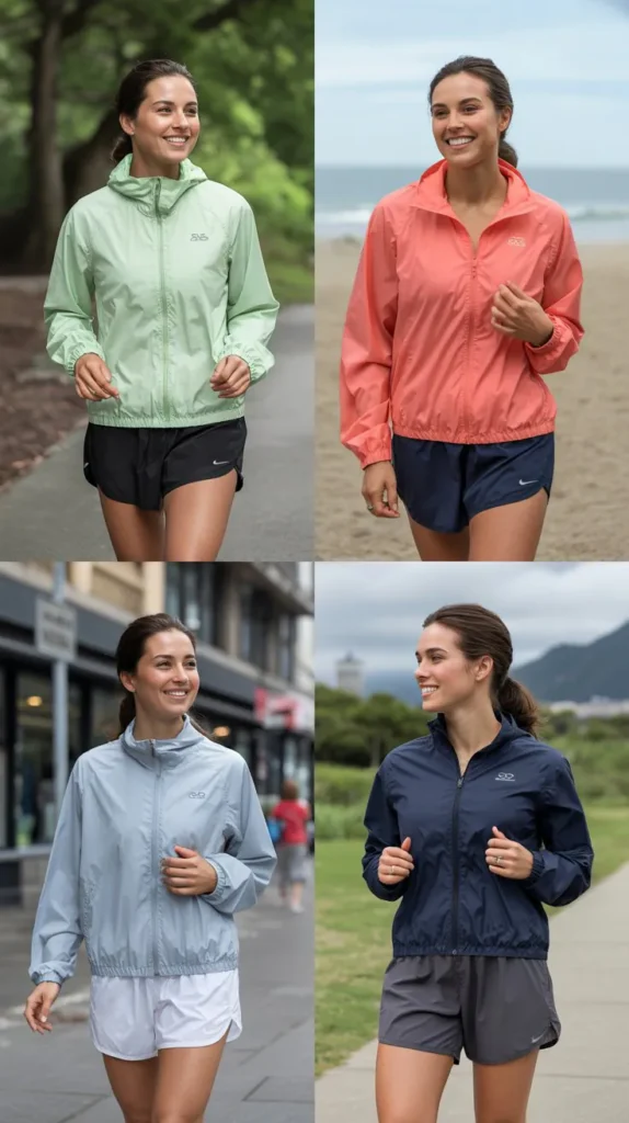 Lightweight Windbreaker with Running Shorts