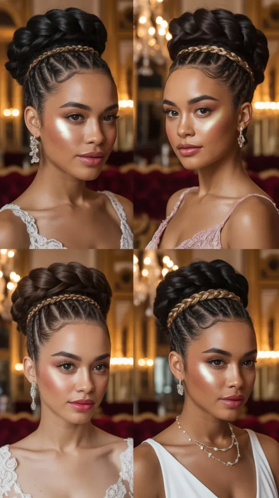 Braided Crown Updo