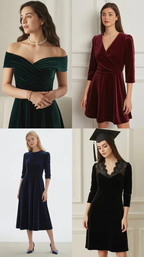 Velvet Graduation Dress