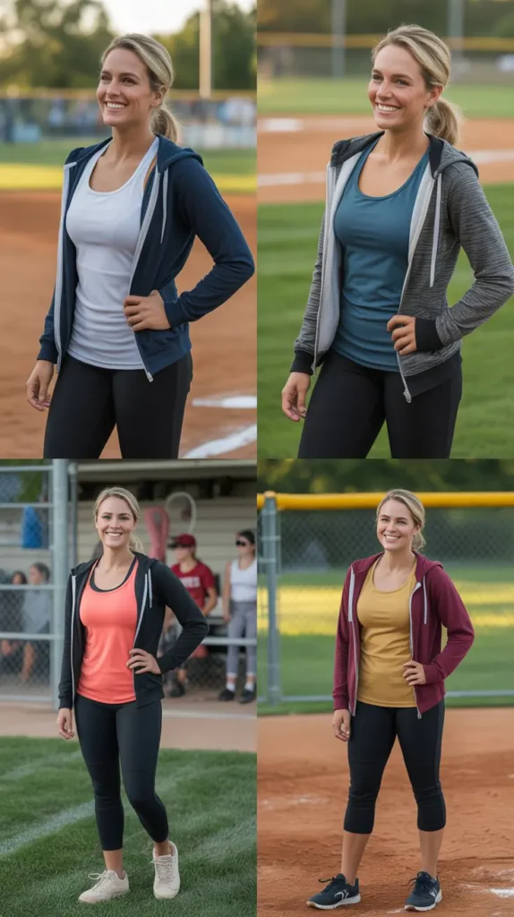  Layered Tank Top and Zip Hoodie