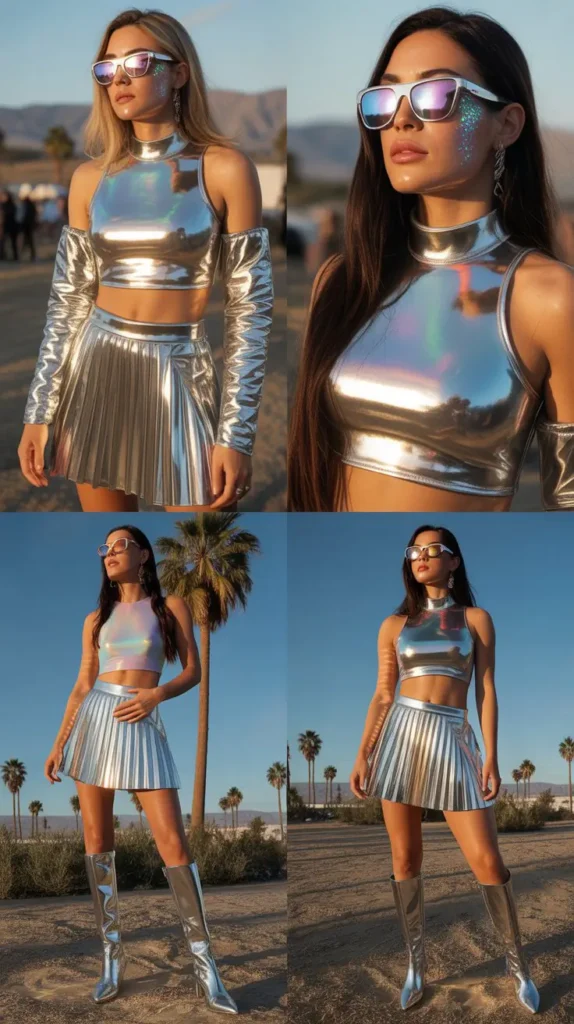 Metallic Festival Outfit