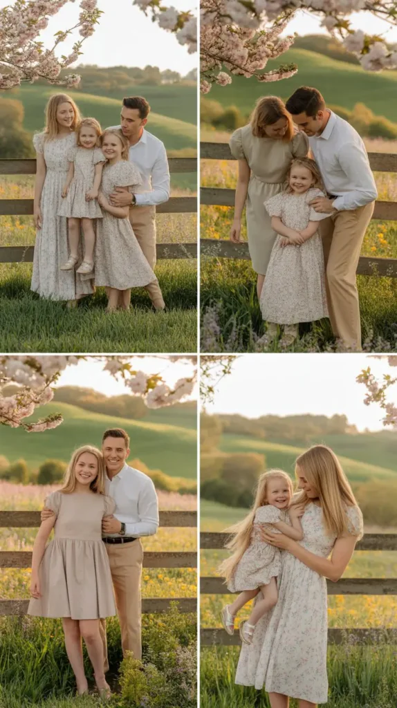 Floral Dresses and Neutral Tones