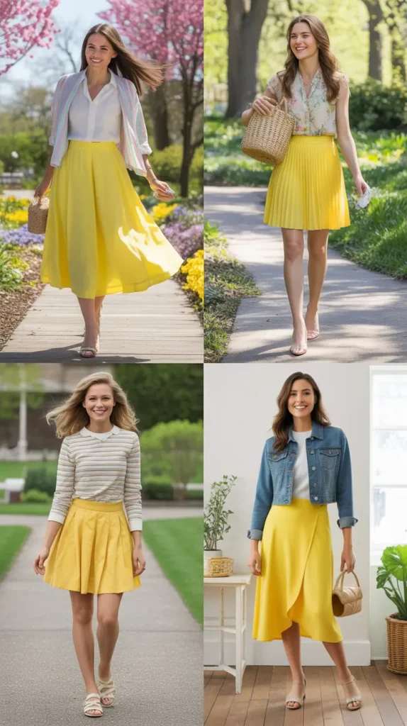 Chic Yellow Skirt Outfit Ideas