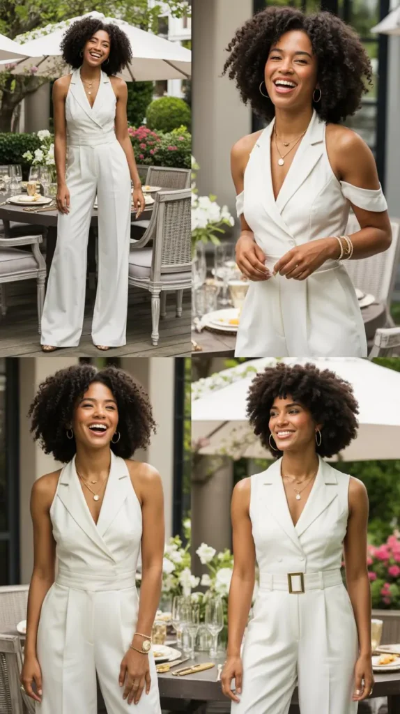  Chic White Jumpsuit Easter Look