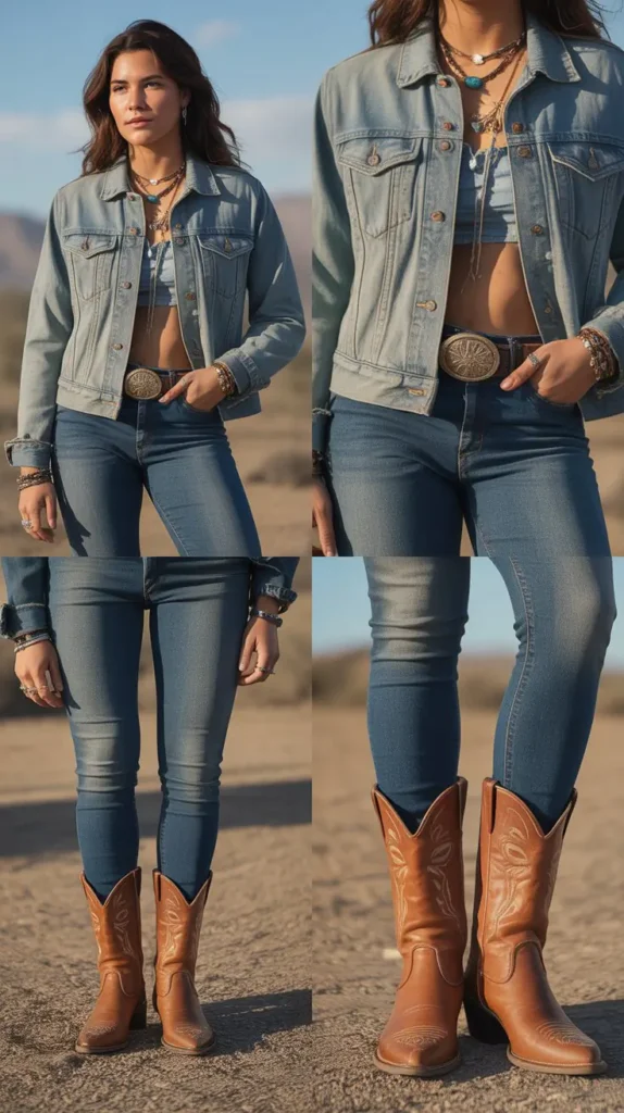 Denim-on-Denim Coachella Style