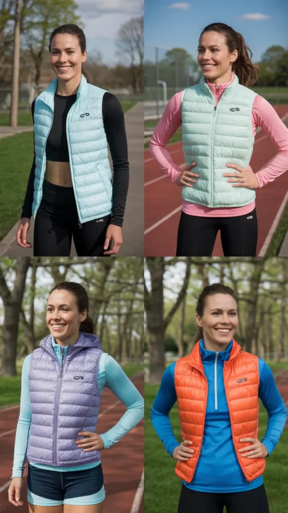 Lightweight Puffer Vest with Leggings
