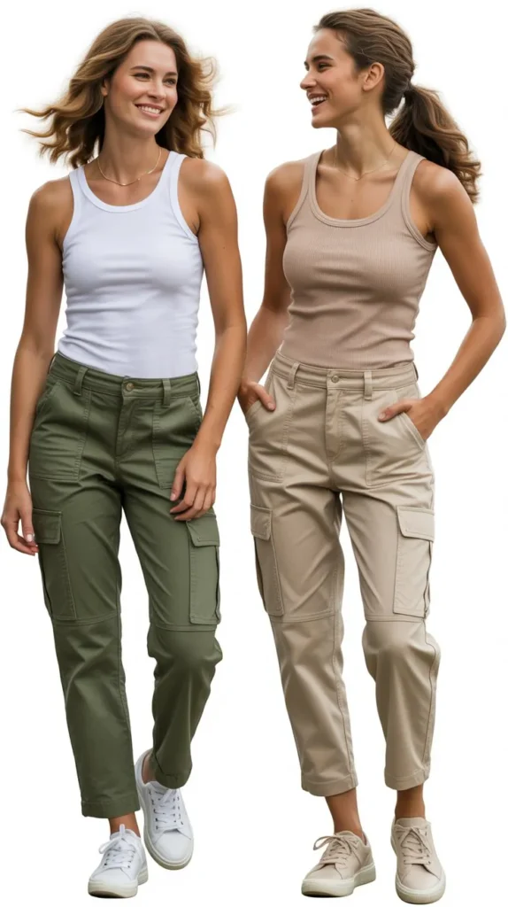 Tank Top with Cargo Pants