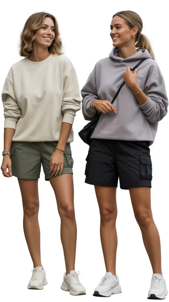 Sweatshirt With Cargo Shorts