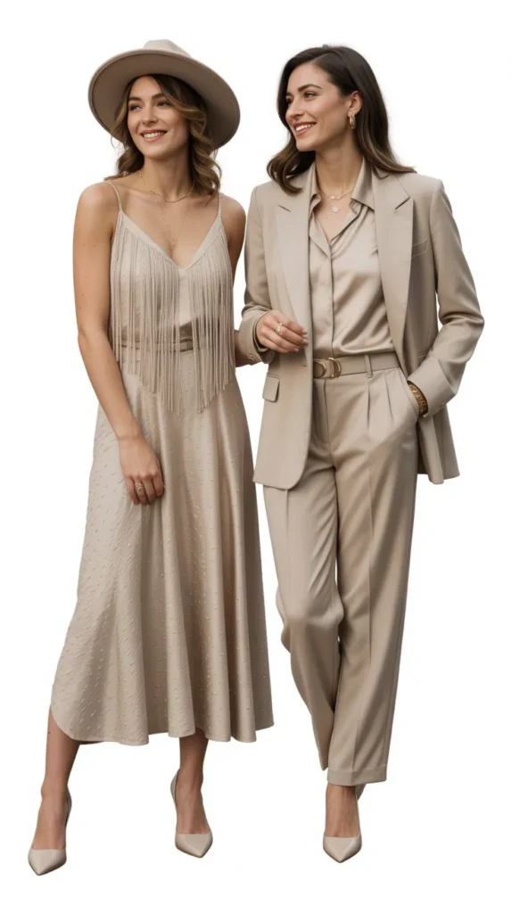 Monochrome Beige Outfit