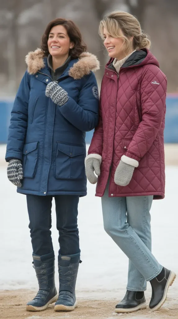  Parka Jacket with Denim