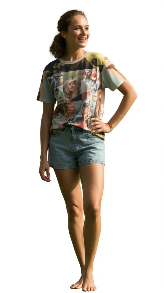 Printed Shirt with Shorts