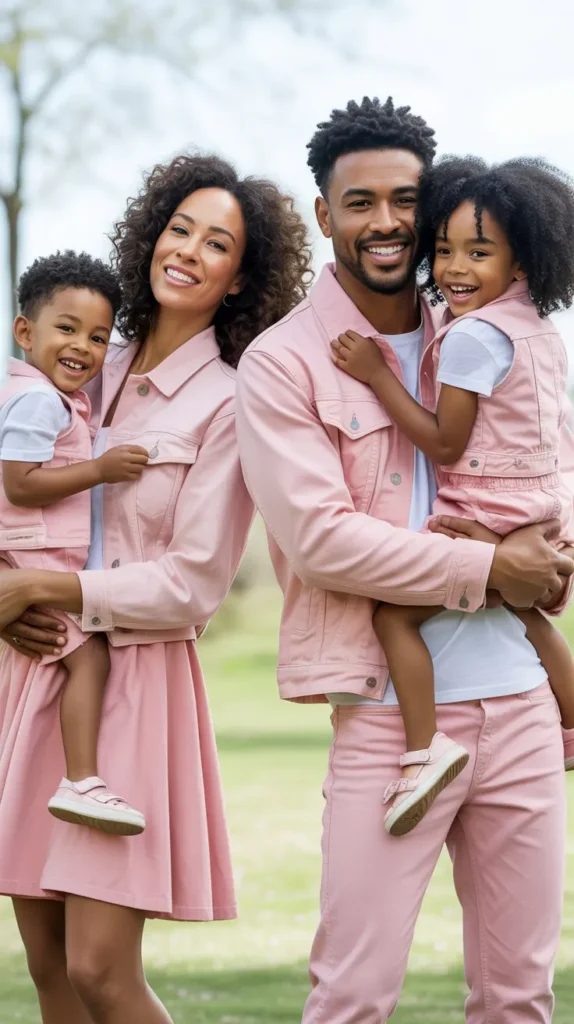 Pink Denim Family Outfit Ideas